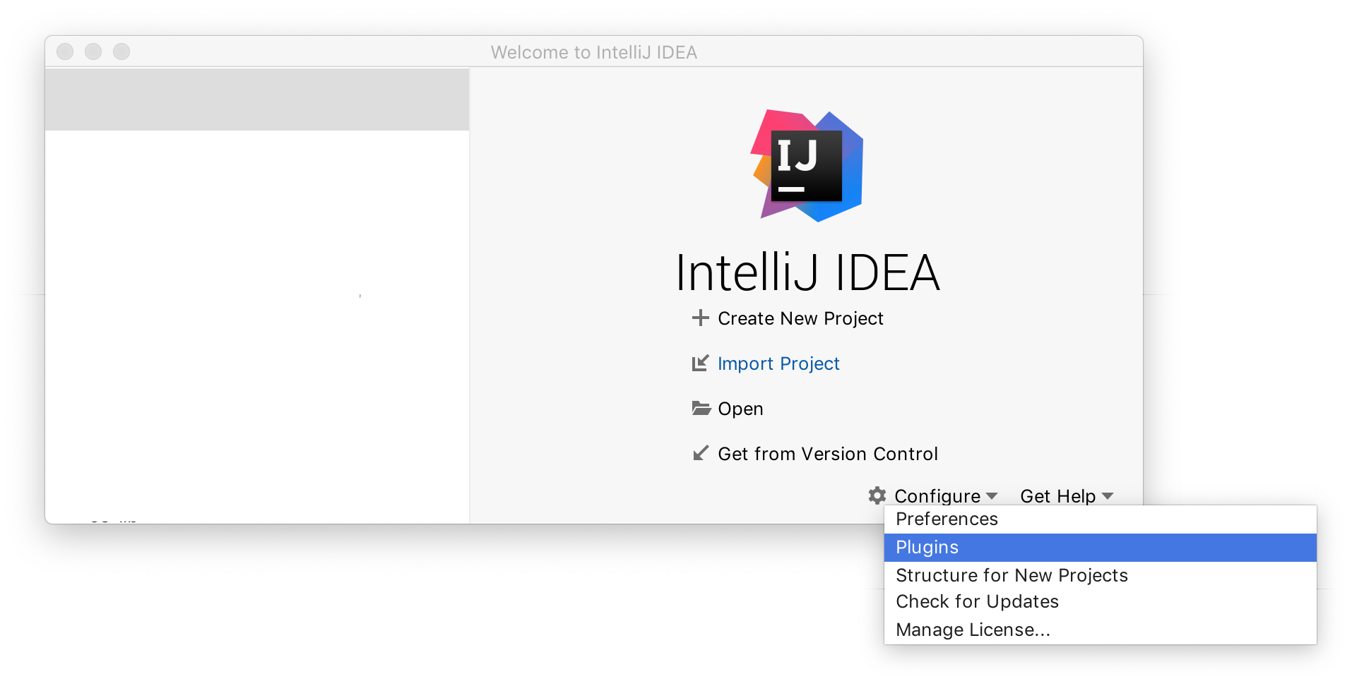 Intellij Splash